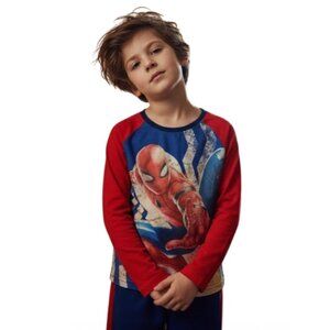 Marvel Spider-Man Far From Home Boys Pajama Sleepwear Top (Size: 6) NWT